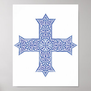 Coptic cross poster