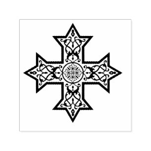 Coptic Cross Self-inking Stamp