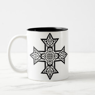 Coptic Cross Two-Tone Coffee Mug