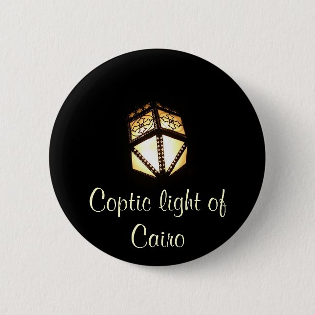 Coptic light 2 inch round button (Front)