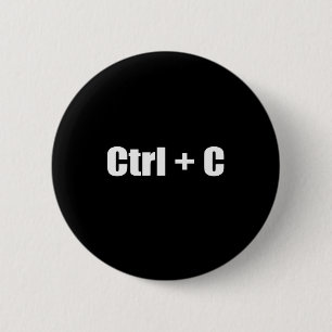 Copy - CTRL + C 2 Inch Round Button