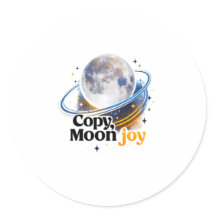 Copy Moon Joy Celestial Planet Graphic STICKER