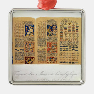 Copy of a fragment of the Dresden Codex Metal Ornament