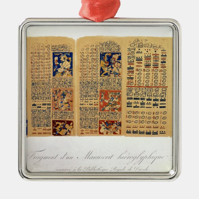 Copy of a fragment of the Dresden Codex Metal Ornament (Front)