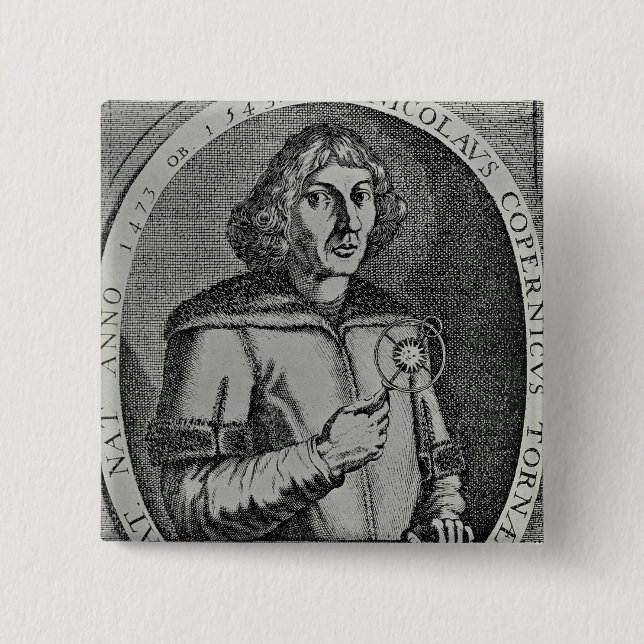 Copy of a Self Portrait 2 Inch Square Button (Front)
