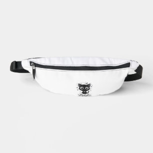 Copy of Cat Skulls Creepy Cute Kitty Goth Black Al Fanny Pack
