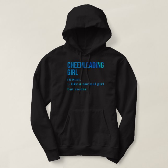 Copy of Funny Cheerleading Girl Hoodie (Design Front)