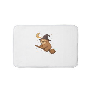 Copy of Ghost Hedgehog Librarian – Cute Halloween  Bath Mat