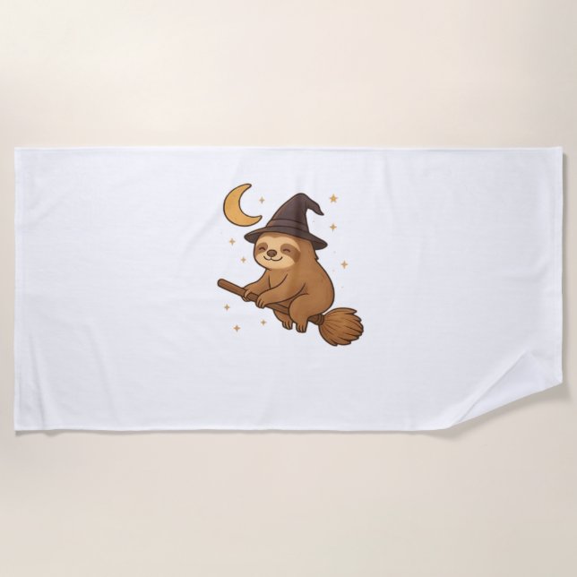 Copy of Ghost Hedgehog Librarian – Cute Halloween  Beach Towel (Front)