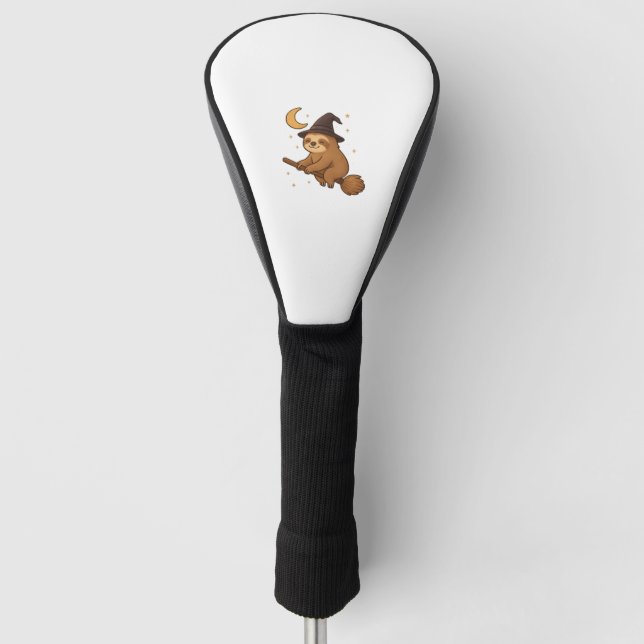 Copy of Ghost Hedgehog Librarian – Cute Halloween  Golf Head Cover (Front)
