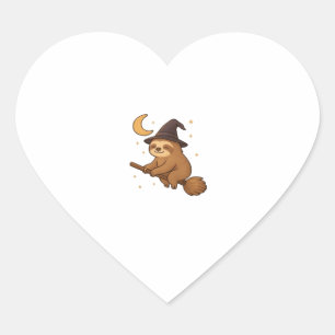Copy of Ghost Hedgehog Librarian � Cute Halloween  Heart Sticker