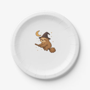 Copy of Ghost Hedgehog Librarian � Cute Halloween  Paper Plate