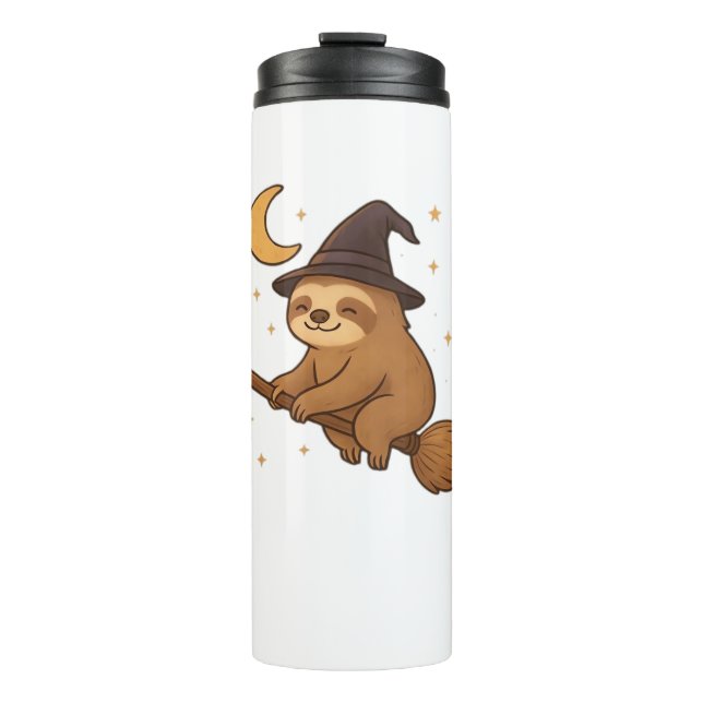 Copy of Ghost Hedgehog Librarian – Cute Halloween  Thermal Tumbler (Front)