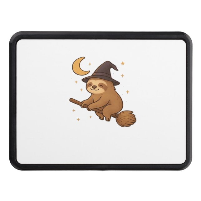 Copy of Ghost Hedgehog Librarian – Cute Halloween  Trailer Hitch Cover (Front)