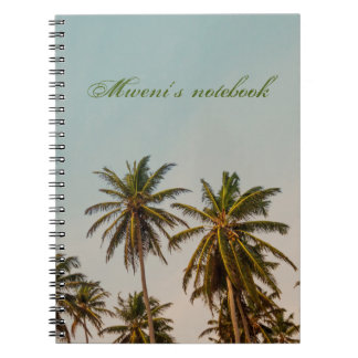Copy of Glamour  and summer -Tropical Palm Tree Notebook