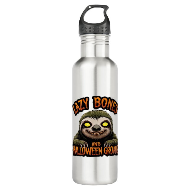 Copy of Lazy Bones and Halloween Groans - Creepy S 710 Ml Water Bottle (Front)