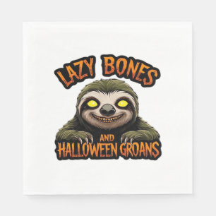 Copy of Lazy Bones and Halloween Groans - Creepy S Napkin