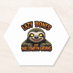 Copy of Lazy Bones and Halloween Groans - Creepy S Paper Coaster