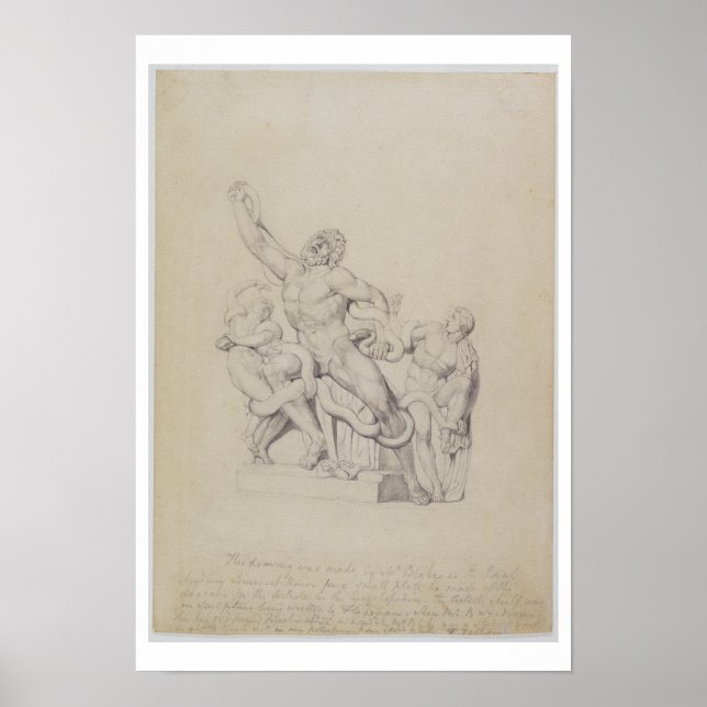 Copy of the Laocoon, for Rees's Cyclopedia, 1815 ( Poster (Front)