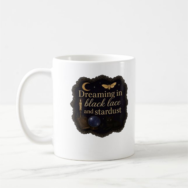 Copy Of Whimsigoth Fantasy Mystical Forests, Moons Coffee Mug (Left)