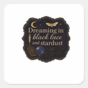 Copy Of Whimsigoth Fantasy Mystical Forests, Moons Square Sticker