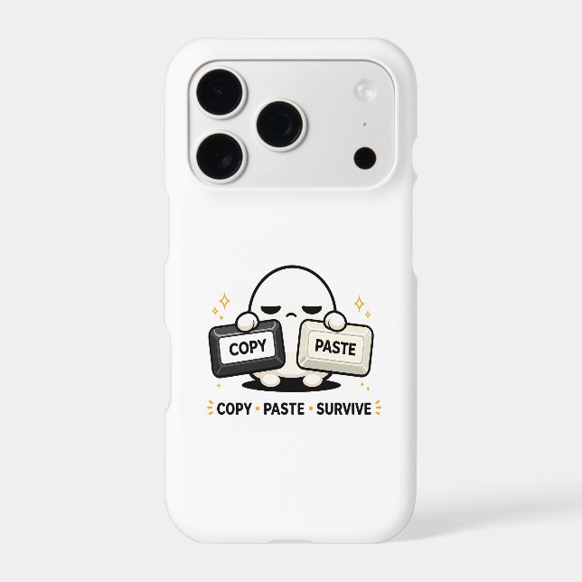 Copy Paste Survive - Funny Tech Coding Cute (Back)