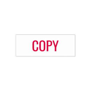 COPY Red Ink Text Business Self-inking Stamp