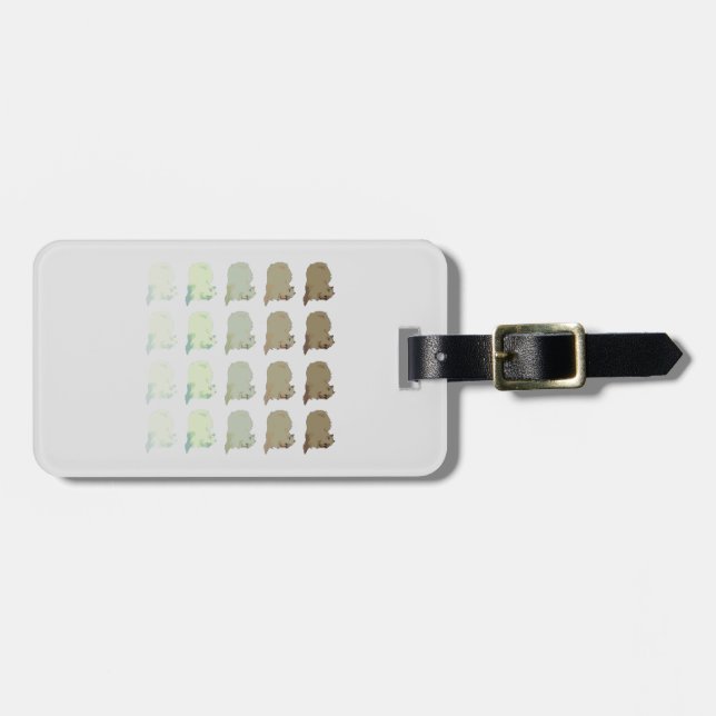 Copybara Capybara Luggage Tag (Front Horizontal)