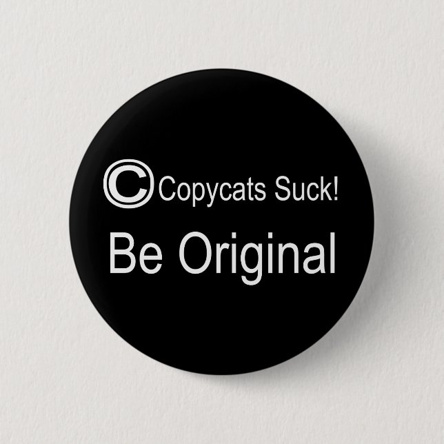 Copycat 2 Inch Round Button (Front)
