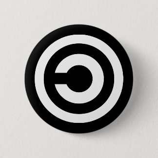 Copyleft - information wants to be free 2 inch round button