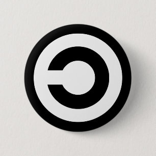 Copyleft - information wants to be free 2 inch round button