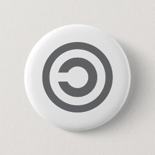 Copyleft - information wants to be free 2 inch round button