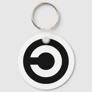 Copyleft - information wants to be free keychain
