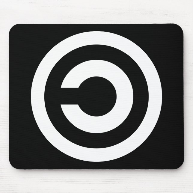 Copyleft - information wants to be free mouse pad (Front)