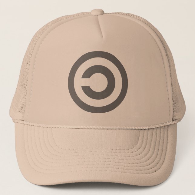 Copyleft - information wants to be free trucker hat (Front)