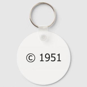 Copyright 1951 keychain