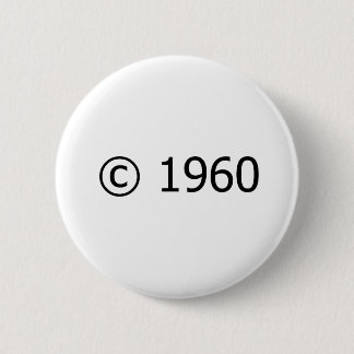 Copyright 1960 2 inch round button