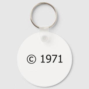 Copyright 1971 keychain