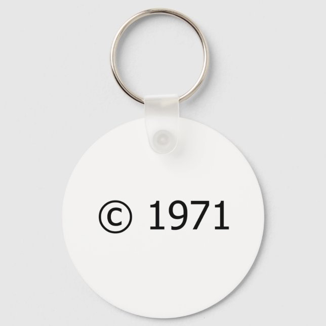 Copyright 1971 keychain (Front)