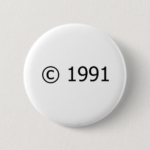 Copyright 1991 2 inch round button