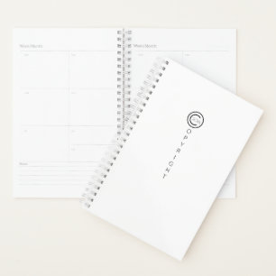 Copyright Modern Typographical White Planner