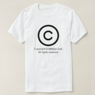 Copyright Tous droits réservés T-shirt