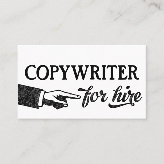 Copywriter Business Cards - Cool Vintage (Front)