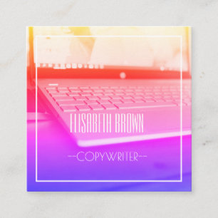 Copywriter Computer Keyboard Business Card