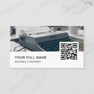Copywriter QR Code Logo Social Media Business Card
