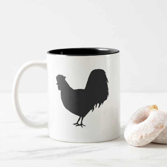 Coq Farm Illustration Mug (Avec donut)