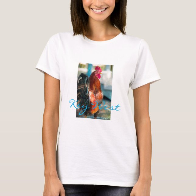 Coq - photo Joan Schulte de T-shirt de Key West (Devant)