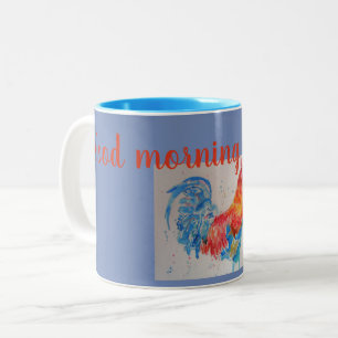 Coq rouge de la Mug bleue de Good Morning Sunshine