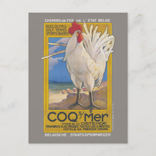 Coq-sur-Mer Vintage Poster 1923 Postcard