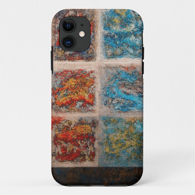Coque Abstrait Elemental Art Mobile (Dos)